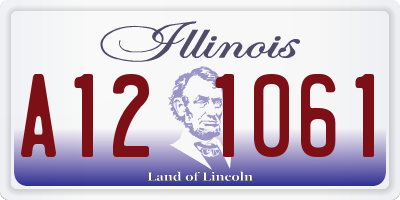 IL license plate A121061