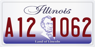 IL license plate A121062
