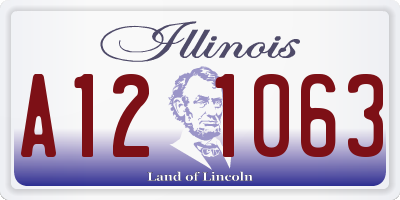 IL license plate A121063