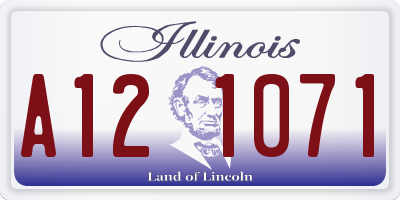 IL license plate A121071