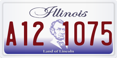 IL license plate A121075