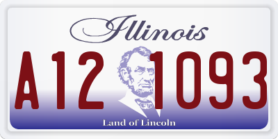 IL license plate A121093