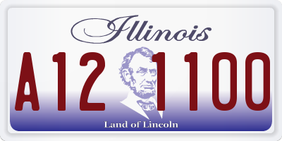 IL license plate A121100