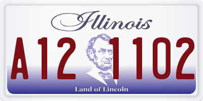 IL license plate A121102