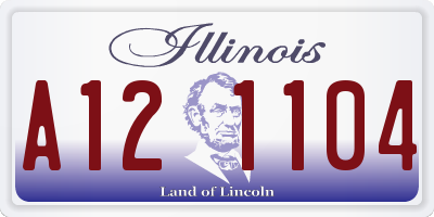 IL license plate A121104