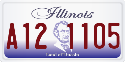 IL license plate A121105
