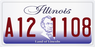 IL license plate A121108