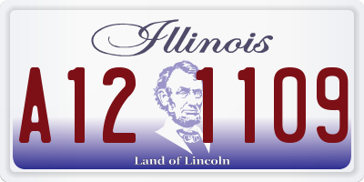 IL license plate A121109