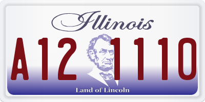 IL license plate A121110