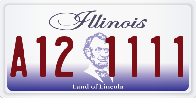 IL license plate A121111