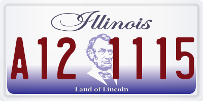 IL license plate A121115