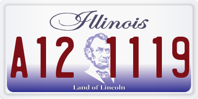 IL license plate A121119