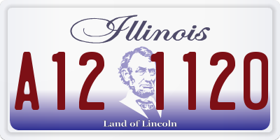 IL license plate A121120