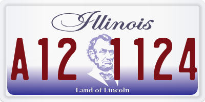 IL license plate A121124