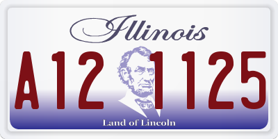 IL license plate A121125