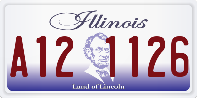 IL license plate A121126