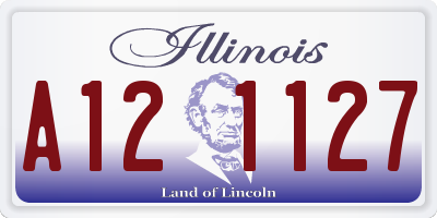 IL license plate A121127