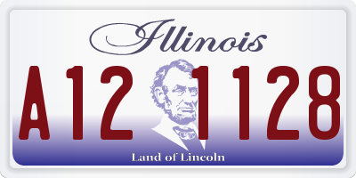 IL license plate A121128
