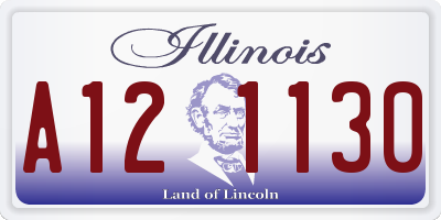 IL license plate A121130