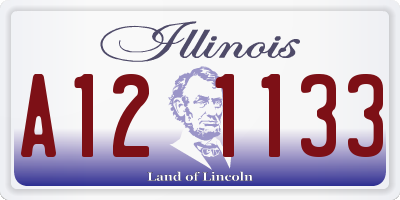 IL license plate A121133