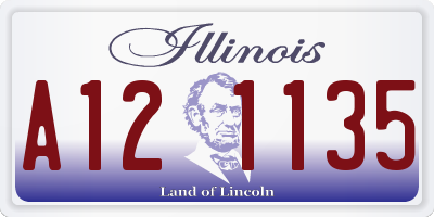 IL license plate A121135