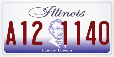 IL license plate A121140