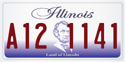 IL license plate A121141