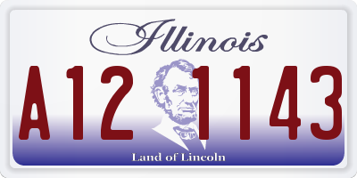 IL license plate A121143
