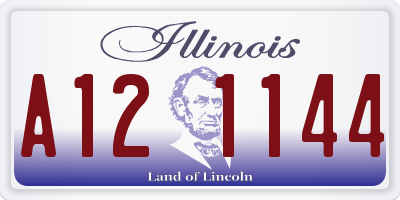 IL license plate A121144
