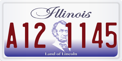 IL license plate A121145