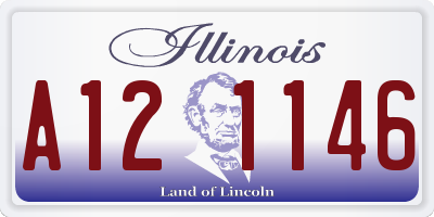 IL license plate A121146