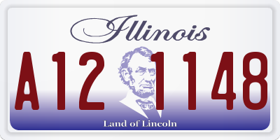 IL license plate A121148