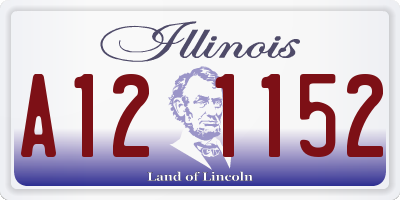 IL license plate A121152