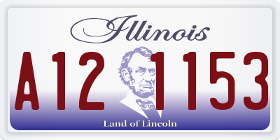 IL license plate A121153