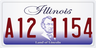 IL license plate A121154