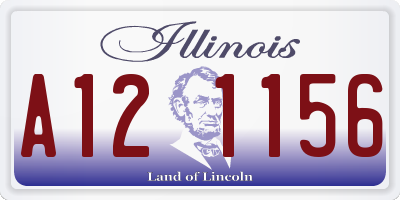 IL license plate A121156
