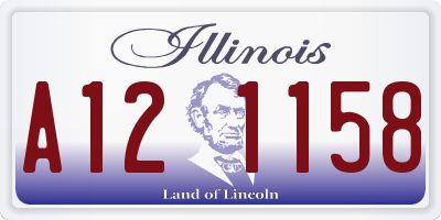 IL license plate A121158