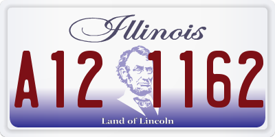 IL license plate A121162