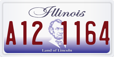 IL license plate A121164