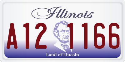 IL license plate A121166