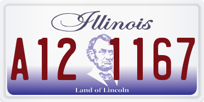 IL license plate A121167