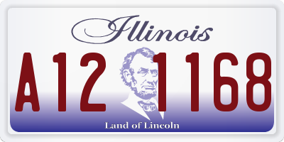 IL license plate A121168