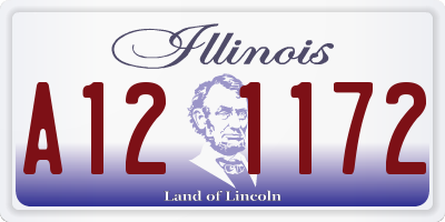 IL license plate A121172