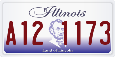 IL license plate A121173