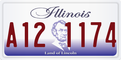 IL license plate A121174