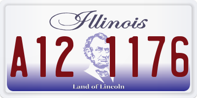 IL license plate A121176