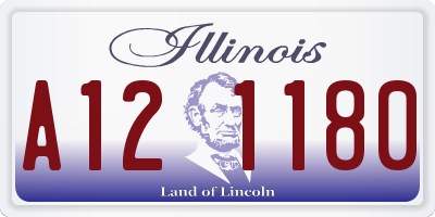 IL license plate A121180