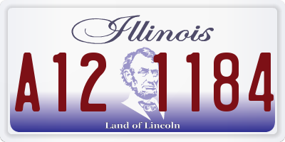 IL license plate A121184