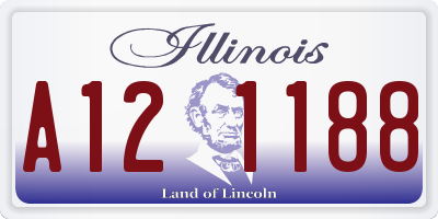 IL license plate A121188