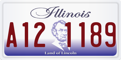 IL license plate A121189
